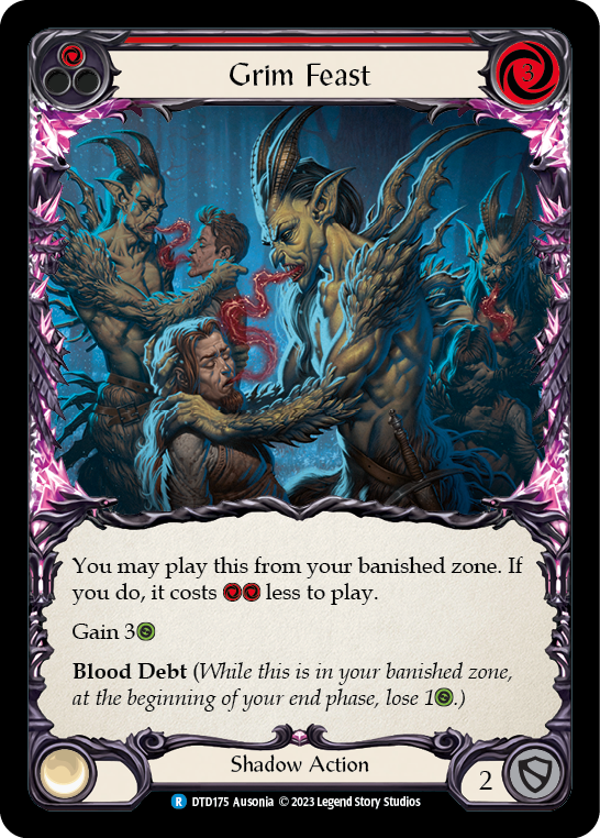 Grim Feast (Red) [DTD175] (Dusk Till Dawn)  Rainbow Foil | I Want That Stuff Brandon