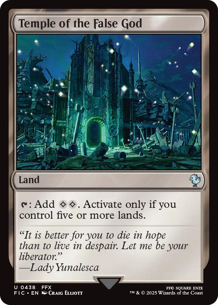 Temple of the False God (Surge Foil) [FINAL FANTASY Commander] | I Want That Stuff Brandon