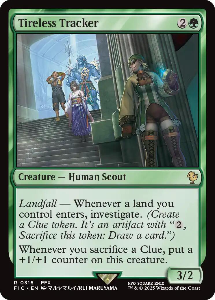 Tireless Tracker (Surge Foil) [FINAL FANTASY Commander] | I Want That Stuff Brandon