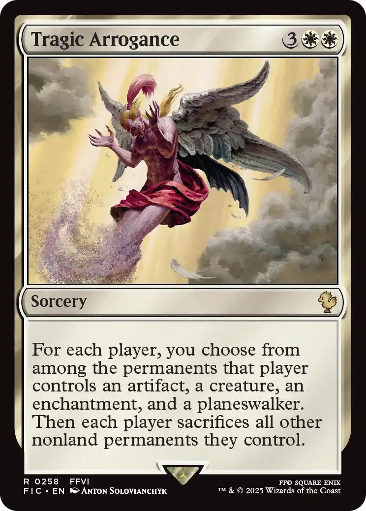 Tragic Arrogance (Surge Foil) [FINAL FANTASY Commander] | I Want That Stuff Brandon