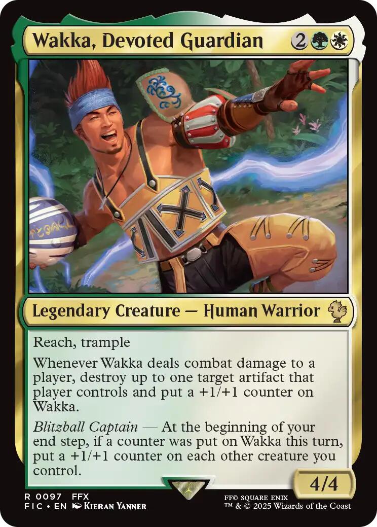 Wakka, Devoted Guardian (Surge Foil) [FINAL FANTASY Commander] | I Want That Stuff Brandon