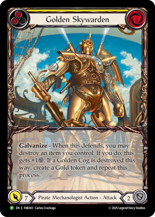 Golden Skywarden [FAB343] (Promo)  Rainbow Foil | I Want That Stuff Brandon