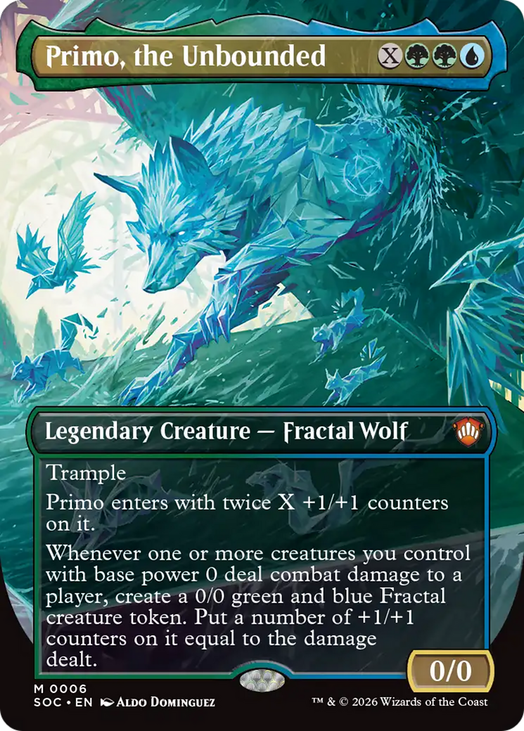 Primo, the Unbounded (Borderless) [Secrets of Strixhaven Commander] | I Want That Stuff Brandon