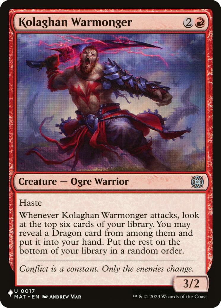 Kolaghan Warmonger [The List] | I Want That Stuff Brandon