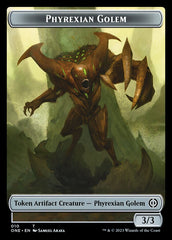 Rebel // Phyrexian Golem Double-Sided Token [Phyrexia: All Will Be One Tokens] | I Want That Stuff Brandon