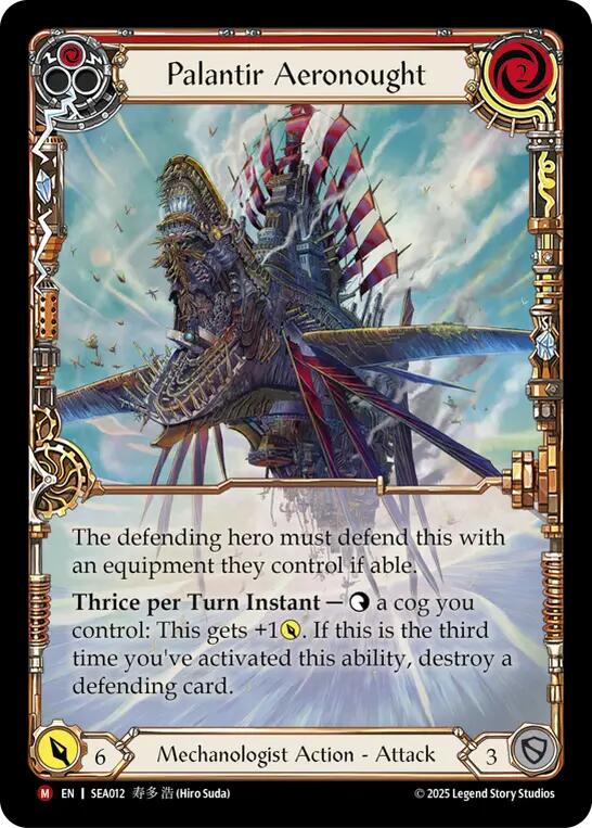 Palantir Aeronought (Extended Art) (Rainbow Foil) [SEA012] (High Seas)  Rainbow Foil | I Want That Stuff Brandon