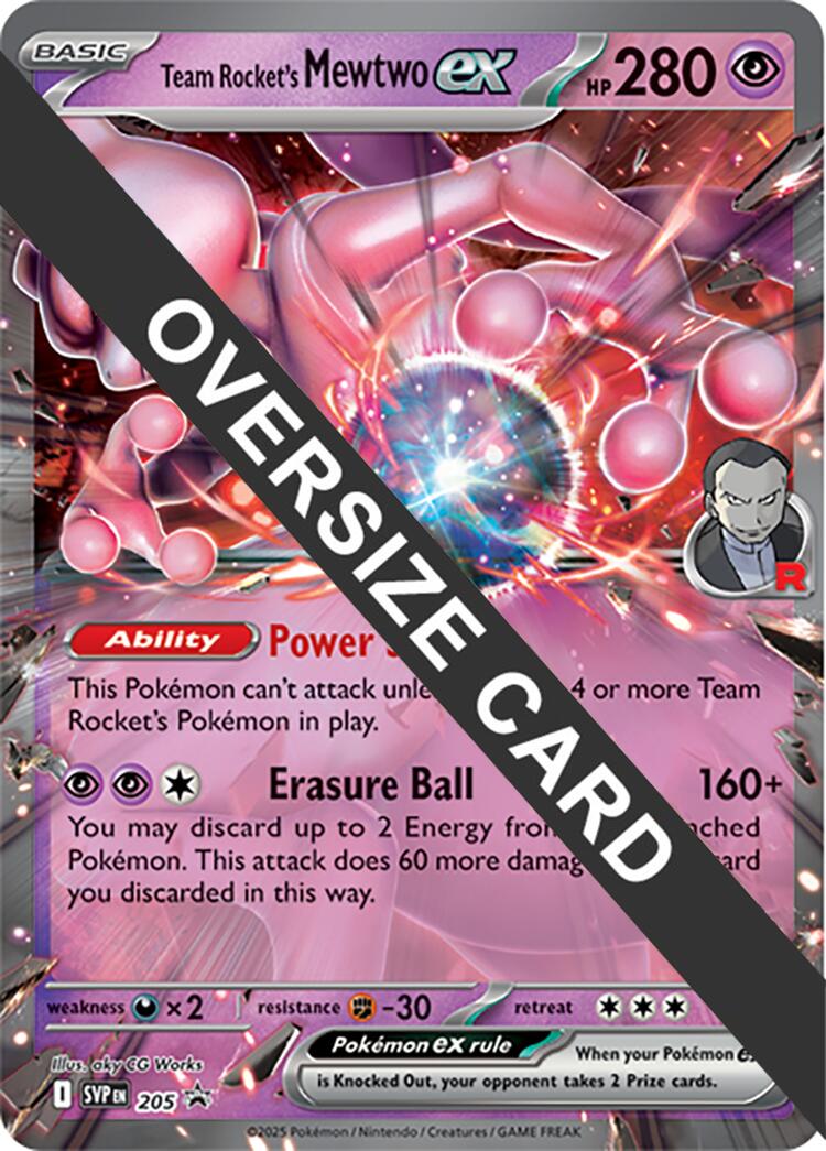 Team Rocket's Mewtwo ex (205) (Jumbo Card) [Scarlet & Violet: Black Star Promos] | I Want That Stuff Brandon