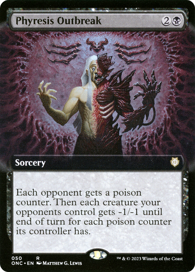 Phyresis Outbreak (Extended Art) [Phyrexia: All Will Be One Commander] | I Want That Stuff Brandon