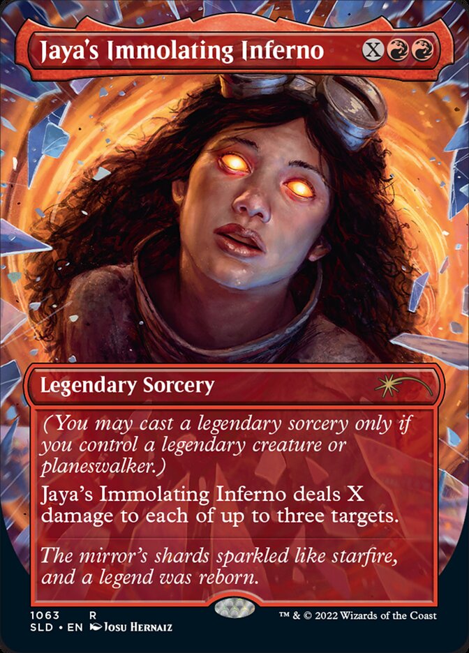 Jaya's Immolating Inferno (Borderless) [Secret Lair Drop Series] | I Want That Stuff Brandon