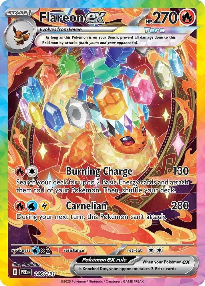 Flareon ex (146/131) [Scarlet & Violet: Prismatic Evolutions] | I Want That Stuff Brandon