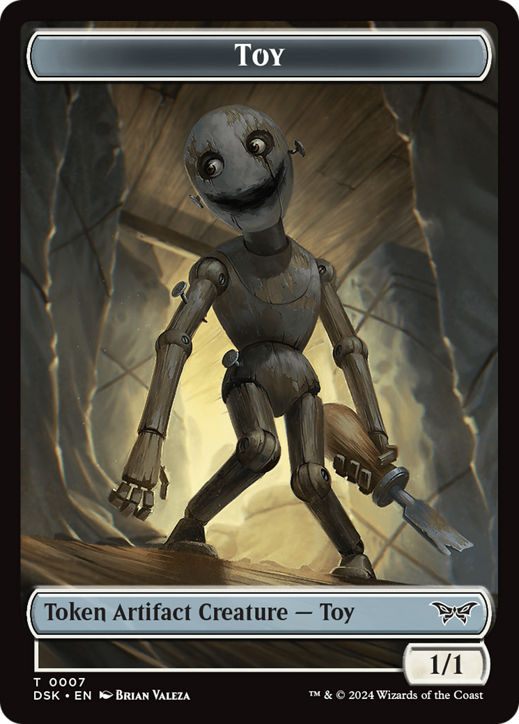Toy // Manifest Double-Sided Token [Duskmourn: House of Horror Tokens] | I Want That Stuff Brandon