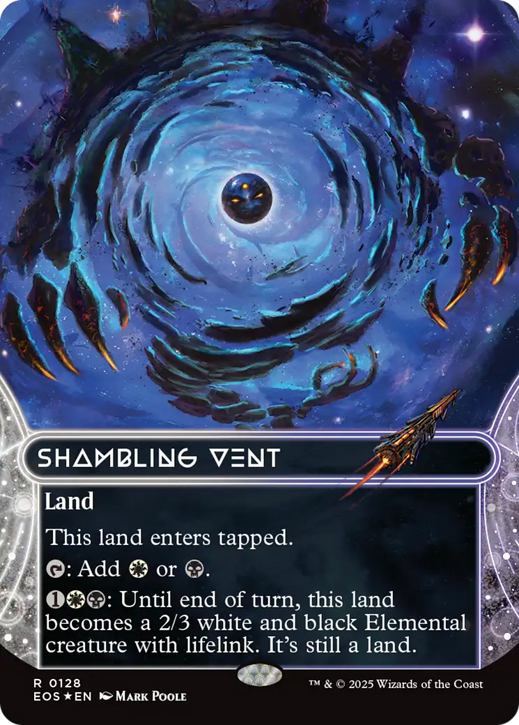 Shambling Vent (0128) (Borderless) (Galaxy Foil) [Edge of Eternities: Stellar Sights] | I Want That Stuff Brandon