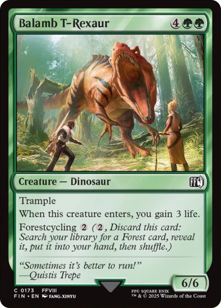 Balamb T-Rexaur [FINAL FANTASY] | I Want That Stuff Brandon