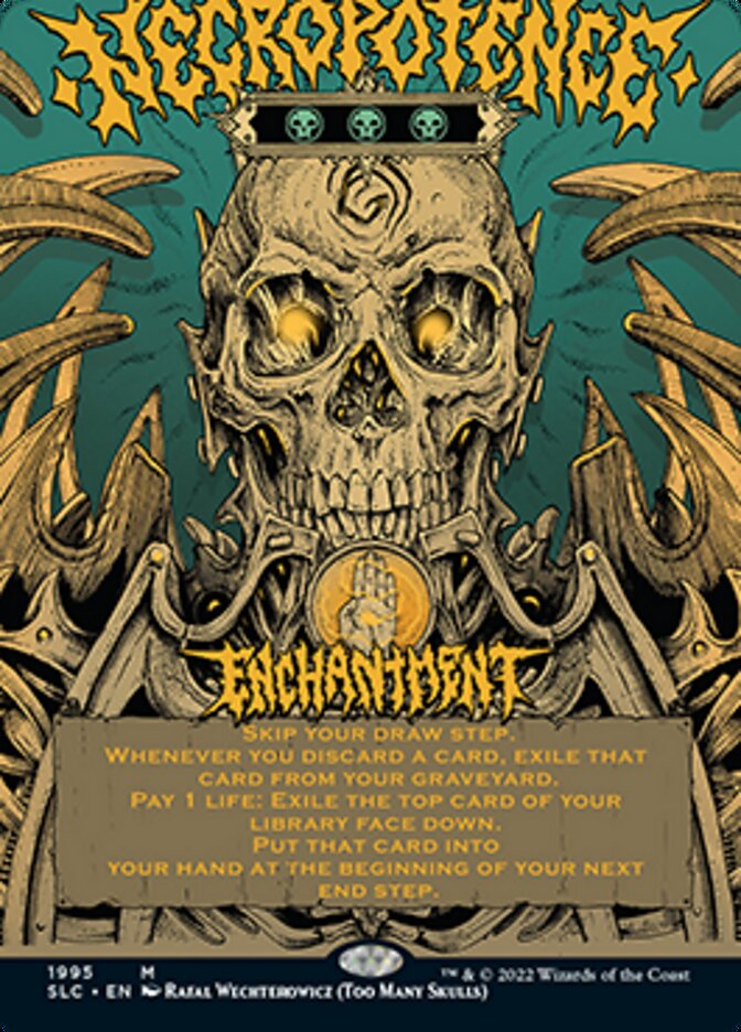 Necropotence (Borderless Alternate Art) [Secret Lair Countdown Kit] | I Want That Stuff Brandon