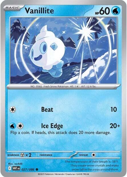 Vanillite (027/086) [Scarlet & Violet: White Flare] | I Want That Stuff Brandon