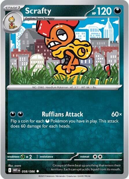 Scrafty (058/086) [Scarlet & Violet: White Flare] | I Want That Stuff Brandon
