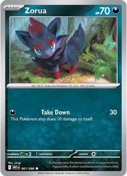 Zorua (061/086) [Scarlet & Violet: White Flare] | I Want That Stuff Brandon