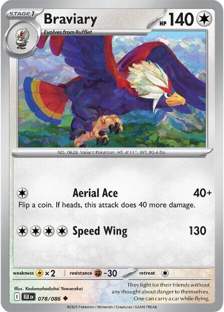 Braviary (078/086) [Scarlet & Violet: Black Bolt] | I Want That Stuff Brandon