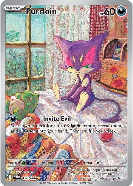 Purrloin (136/086) [Scarlet & Violet: White Flare] | I Want That Stuff Brandon