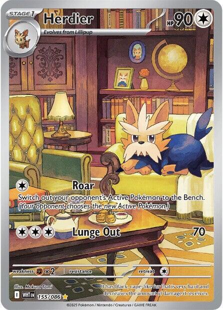 Herdier (155/086) [Scarlet & Violet: White Flare] | I Want That Stuff Brandon