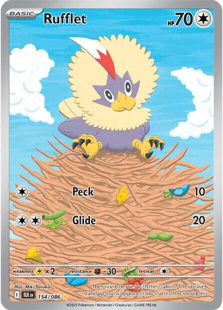 Rufflet (154/086) [Scarlet & Violet: Black Bolt] | I Want That Stuff Brandon