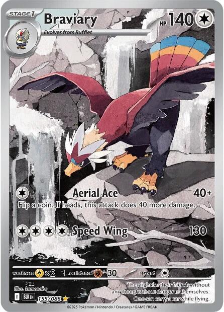 Braviary (155/086) [Scarlet & Violet: Black Bolt] | I Want That Stuff Brandon