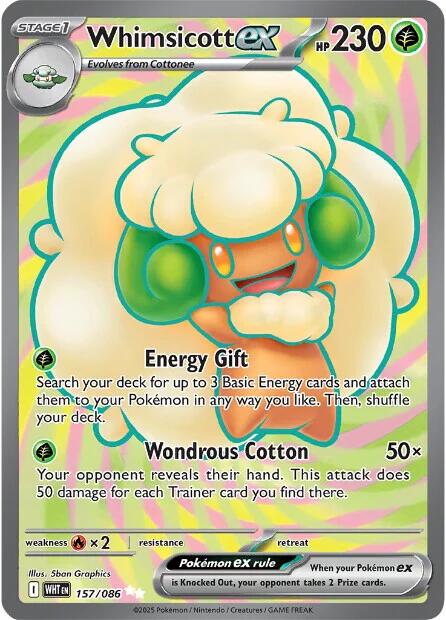 Whimsicott ex (157/086) [Scarlet & Violet: White Flare] | I Want That Stuff Brandon