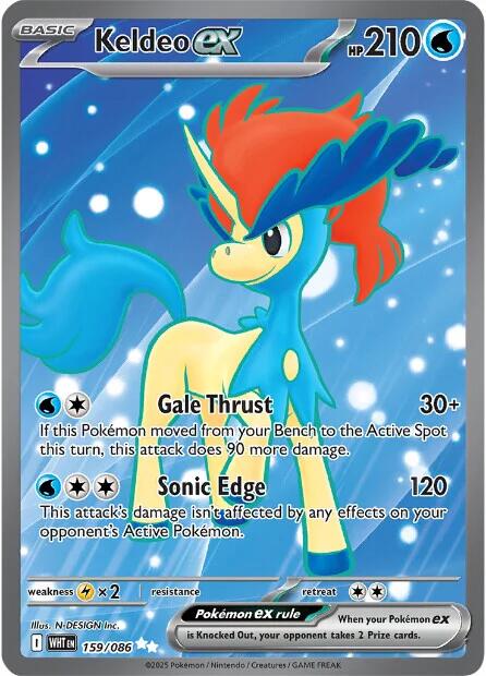 Keldeo ex (159/086) [Scarlet & Violet: White Flare] | I Want That Stuff Brandon