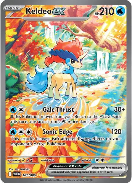 Keldeo ex (167/086) [Scarlet & Violet: White Flare] | I Want That Stuff Brandon