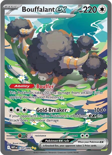 Bouffalant ex (170/086) [Scarlet & Violet: White Flare] | I Want That Stuff Brandon
