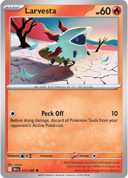 Larvesta (015/086) [Scarlet & Violet: Black Bolt] | I Want That Stuff Brandon