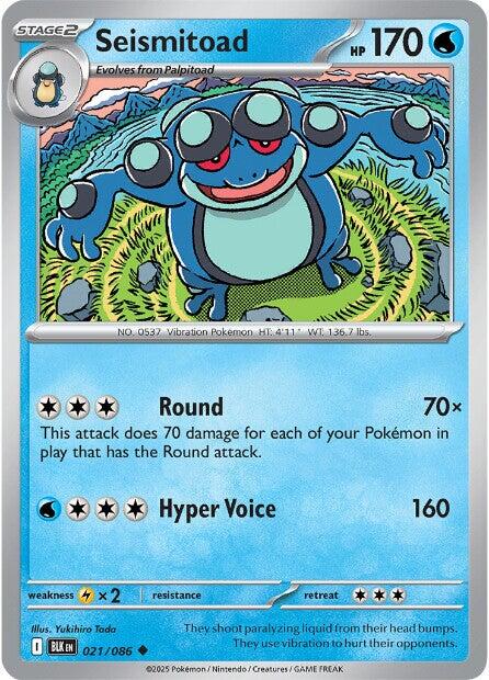 Seismitoad (021/086) [Scarlet & Violet: Black Bolt] | I Want That Stuff Brandon