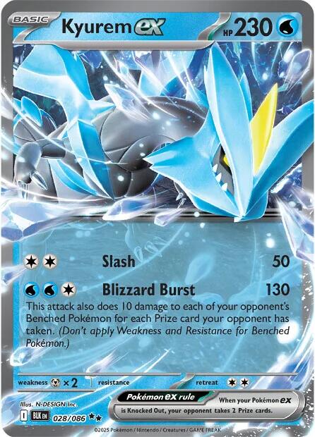 Kyurem ex (028/086) [Scarlet & Violet: Black Bolt] | I Want That Stuff Brandon