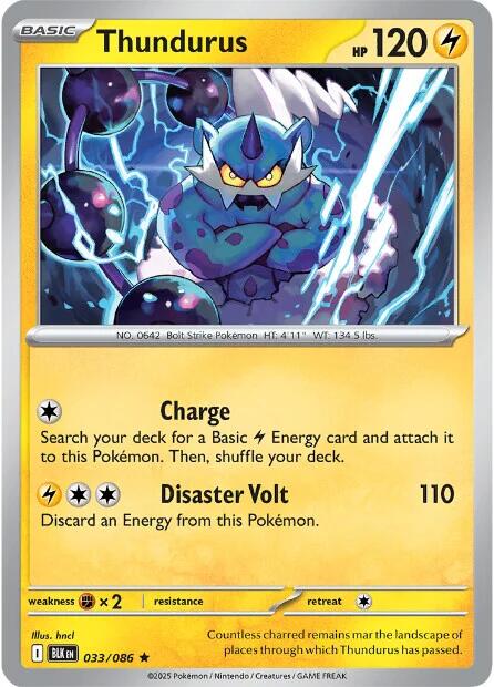 Thundurus (033/086) [Scarlet & Violet: Black Bolt] | I Want That Stuff Brandon