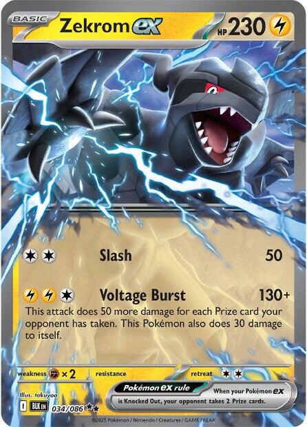 Zekrom ex (034/086) [Scarlet & Violet: Black Bolt] | I Want That Stuff Brandon