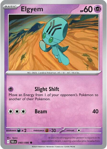 Elgyem (040/086) [Scarlet & Violet: Black Bolt] | I Want That Stuff Brandon