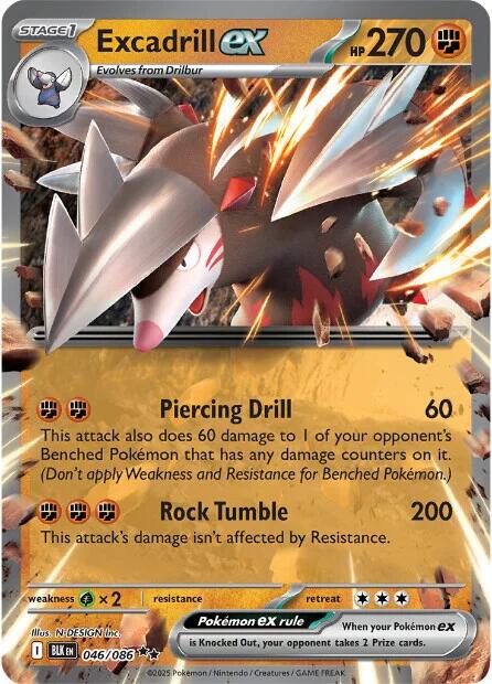 Excadrill ex (046/086) [Scarlet & Violet: Black Bolt] | I Want That Stuff Brandon