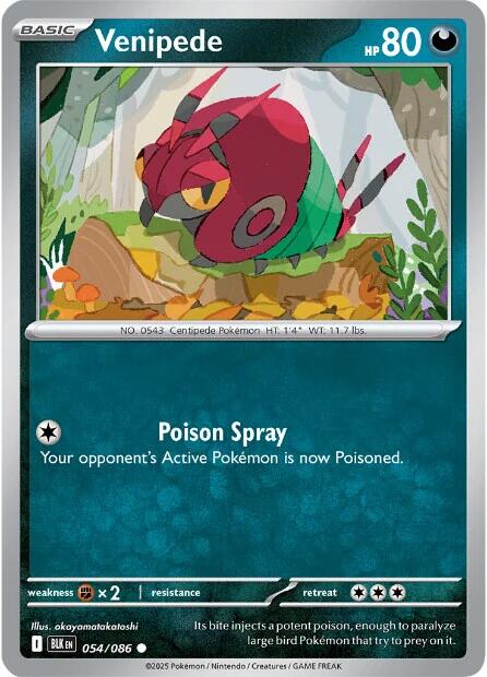 Venipede (054/086) [Scarlet & Violet: Black Bolt] | I Want That Stuff Brandon