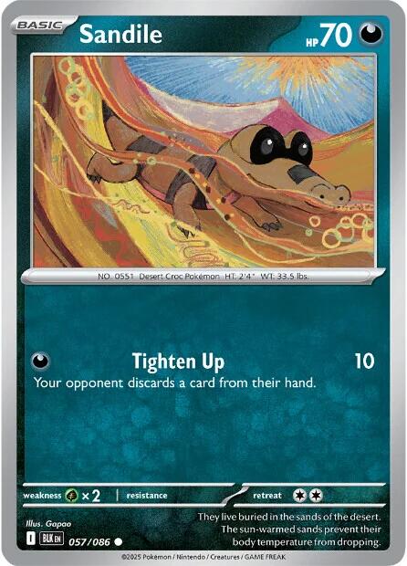 Sandile (057/086) [Scarlet & Violet: Black Bolt] | I Want That Stuff Brandon