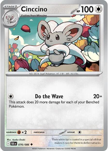 Cinccino (076/086) [Scarlet & Violet: Black Bolt] | I Want That Stuff Brandon