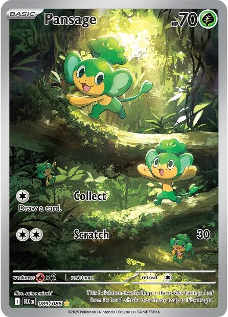 Pansage (089/086) [Scarlet & Violet: Black Bolt] | I Want That Stuff Brandon