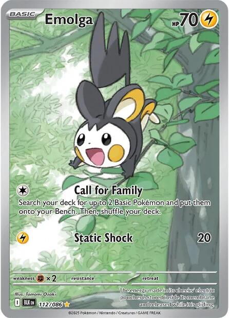 Emolga (112/086) [Scarlet & Violet: Black Bolt] | I Want That Stuff Brandon