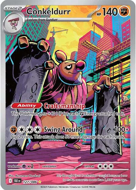 Conkeldurr (127/086) [Scarlet & Violet: Black Bolt] | I Want That Stuff Brandon