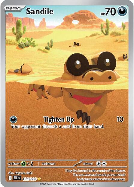 Sandile (135/086) [Scarlet & Violet: Black Bolt] | I Want That Stuff Brandon