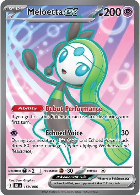 Meloetta ex (159/086) [Scarlet & Violet: Black Bolt] | I Want That Stuff Brandon
