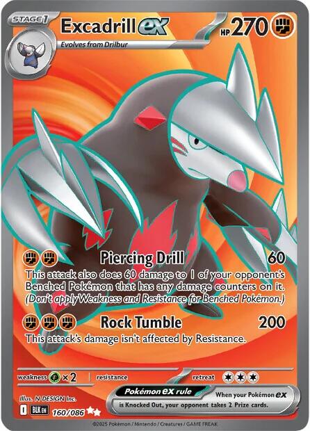 Excadrill ex (160/086) [Scarlet & Violet: Black Bolt] | I Want That Stuff Brandon