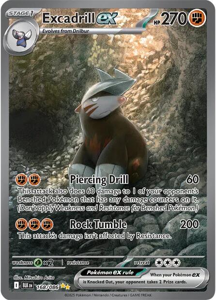 Excadrill ex (168/086) [Scarlet & Violet: Black Bolt] | I Want That Stuff Brandon