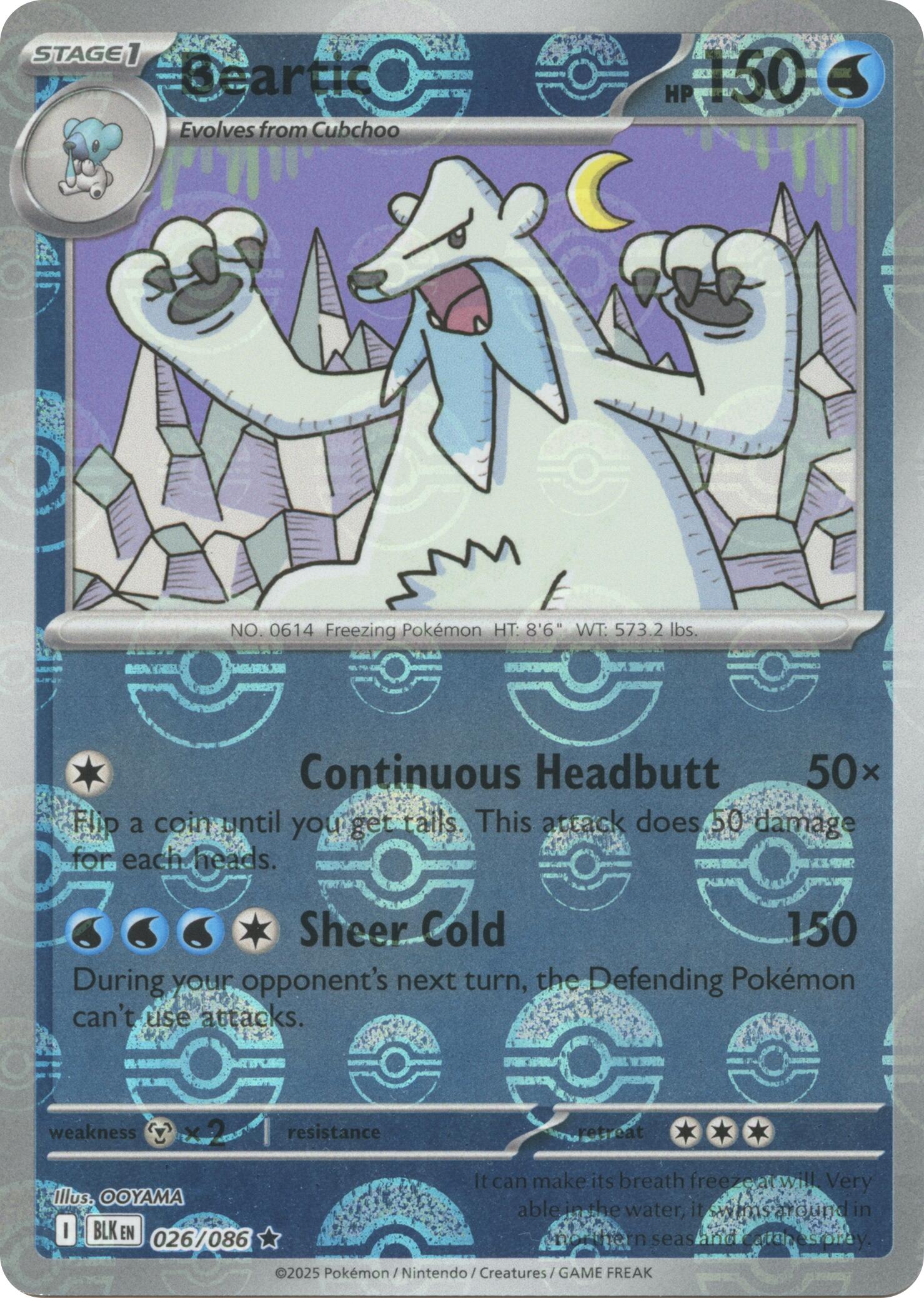 Beartic (026/086) (Poke Ball Pattern) [Scarlet & Violet: Black Bolt] | I Want That Stuff Brandon