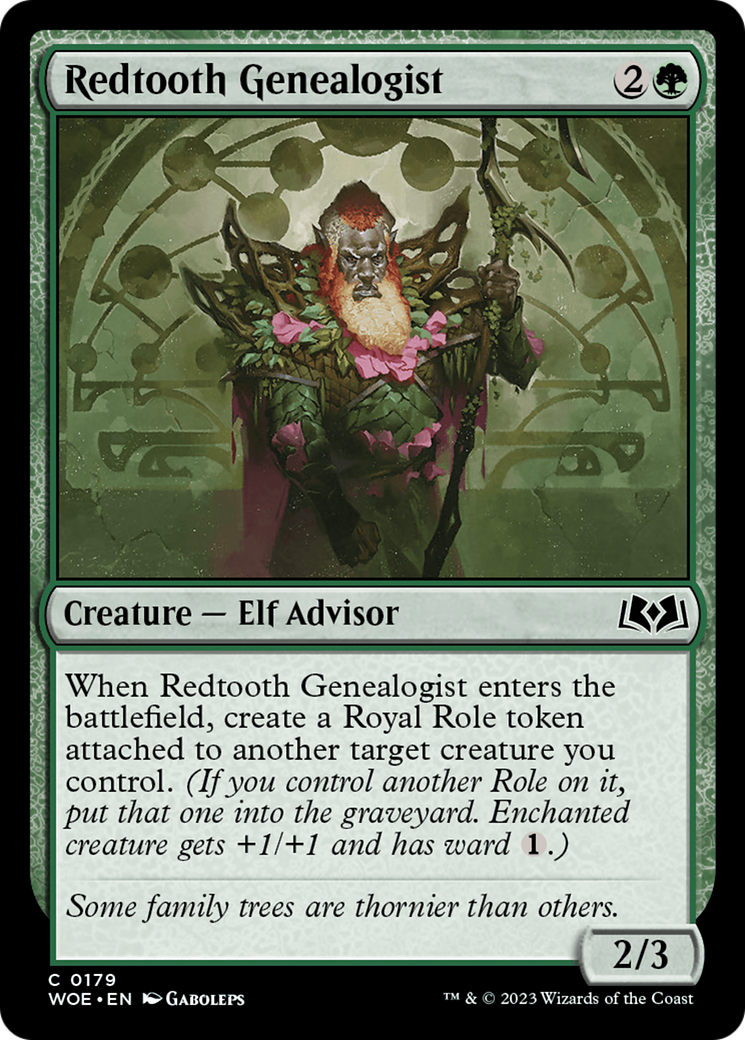 Redtooth Genealogist [Wilds of Eldraine] | I Want That Stuff Brandon