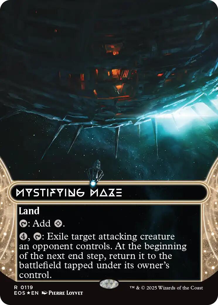 Mystifying Maze (0119) (Borderless) (Galaxy Foil) [Edge of Eternities: Stellar Sights] | I Want That Stuff Brandon